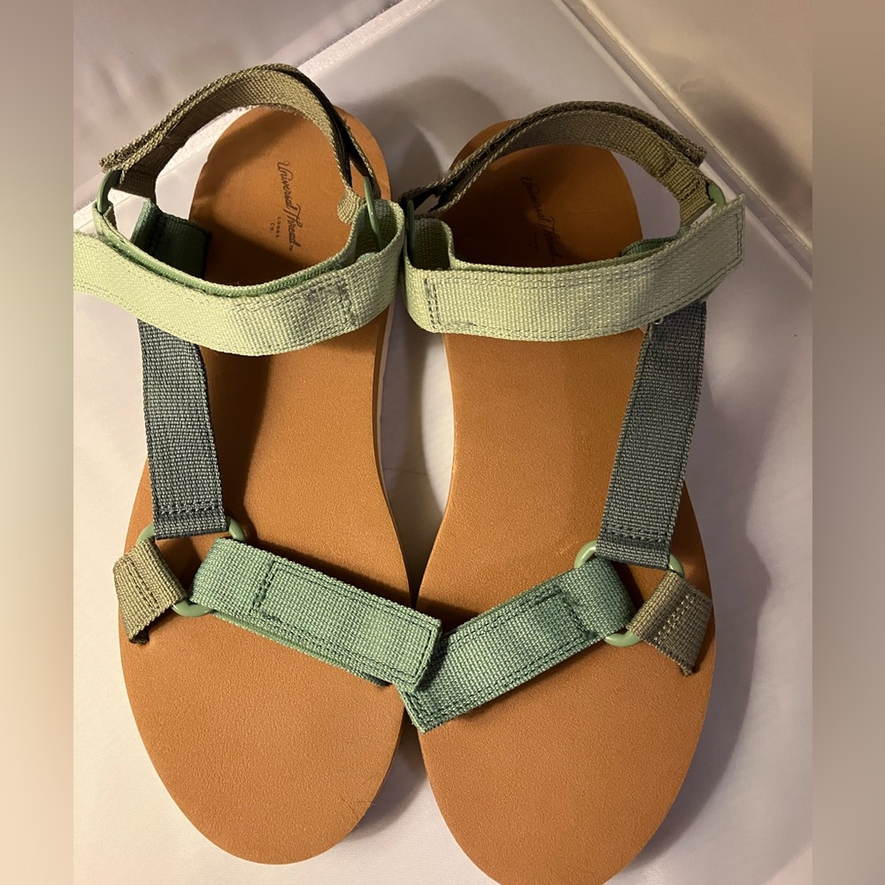 Universal Thread Green and blue Sandals for Women size 12